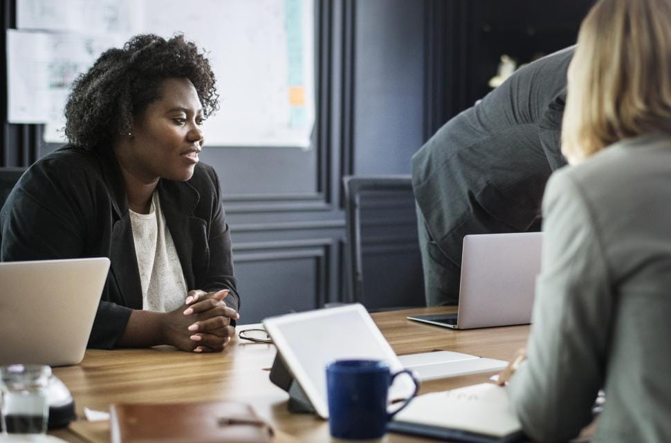 Professional preparing for a difficult workplace meeting